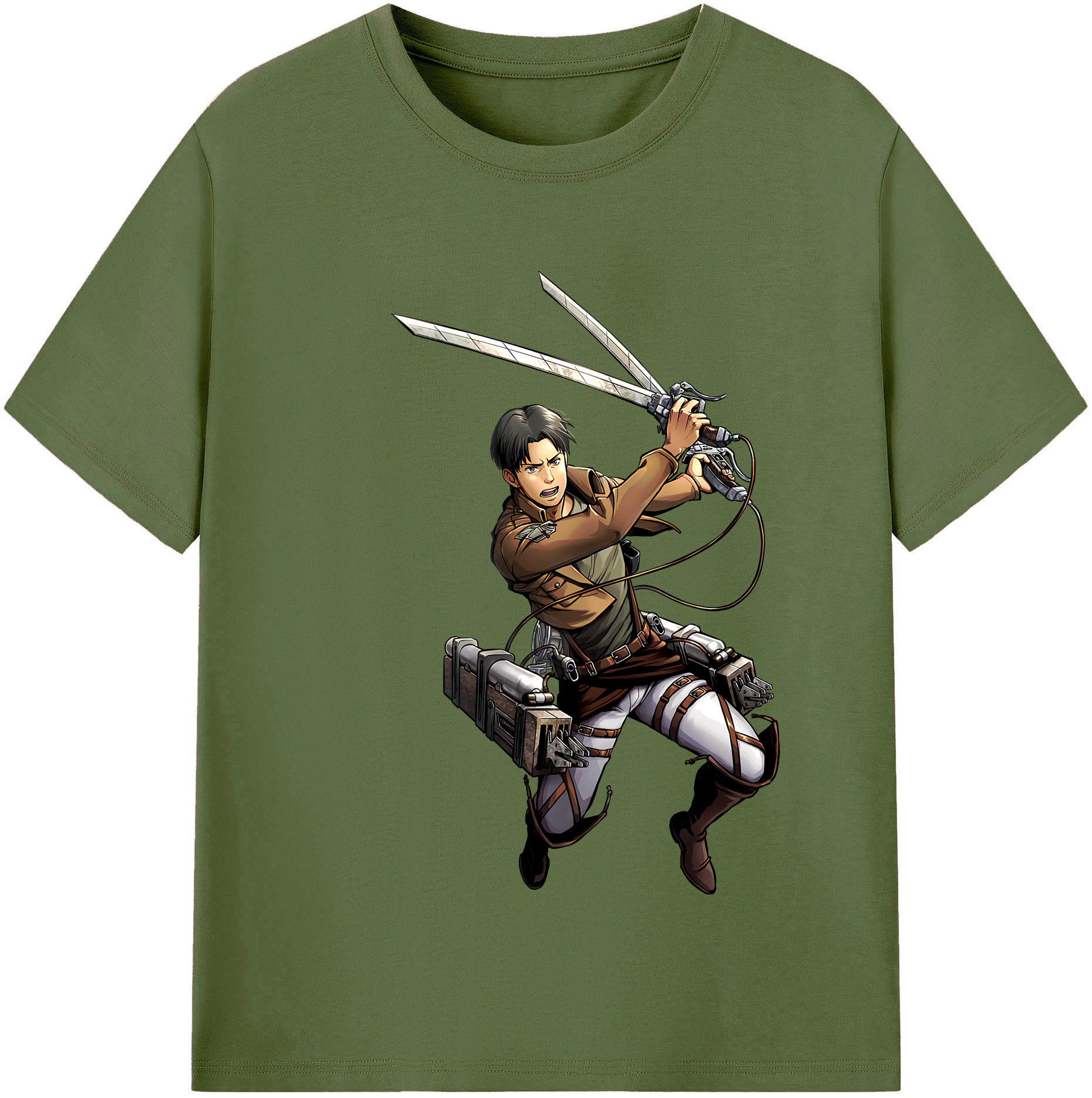 （画像用） 進撃の巨人 Attack on Titan 綿100％半袖Tシャツ（フロントプリント）